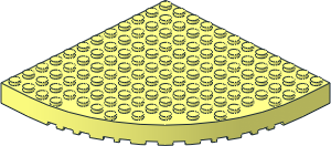 Brick 12 x 12 with 10 x 10 Corner Round