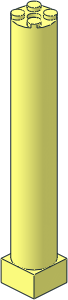 Support  2 x  2 x 11 Solid Pillar (Complete)