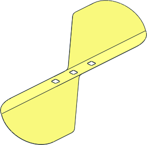 Sheet Plastic 18 x 66 Propeller (Formed)