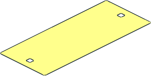 Sheet Plastic 11 x 25 Rectangle