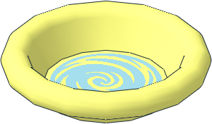 Minifig Dinner Plate with Metallic Light Blue Swirl Pattern Minifig Dinner Plate with Metallic Light Blue Swirl Pattern