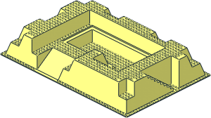 Baseplate 32 x 48 Raised with Ramp, Pit and Stairs Baseplate 32 x 48 Raised with Ramp, Pit and Stairs