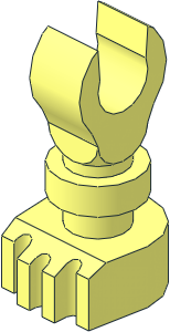 Minifig Skeleton Leg