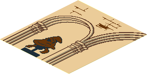 Sticker  6.7 x  5.9 with Sorting Hat and Arches