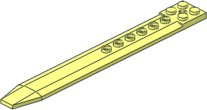 Wedge Plate  2 x 16 x  0.333 Triple with Axlehole