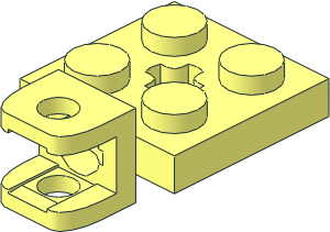 Plate  2 x  2 with Socket Joint-8 Square and Axlehole