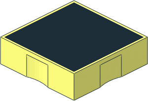 Duplo Tile 2 x 2 with Black Square Pattern Duplo Tile 2 x 2 with Black Square Pattern