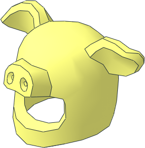 Minifig Headdress Pig