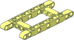 Technic Beam 11 x  5 with Open Center  5 x  3 Technic Beam 11 x  5 with Open Center  5 x  3