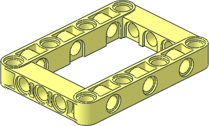 Technic Beam  7 x  5 with Open Center  5 x  3