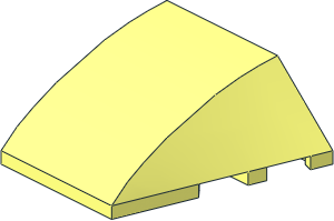 Wedge  4 x  3 Triple Curved without Studs