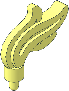 Minifig Plume/Flame Triple