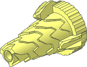 Cone  4 x  4 x  6 Jagged with Inner Gear 24 Teeth Cone  4 x  4 x  6 Jagged with Inner Gear 24 Teeth