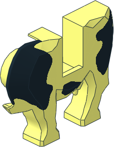 ~Animal Cow Body Left with Black Spots Pattern