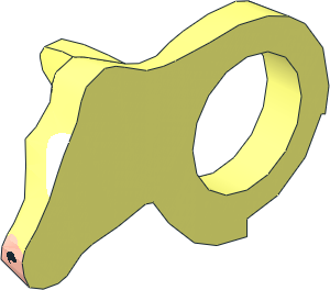 ~Animal Cow Head Right with Blaze, Muzzle and Eye Pattern