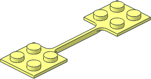 Hinge Plate  2 x  7 with 3L Bendable Coupling Nylon