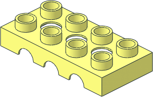 ~Duplo Brick 2 x 4 with Holes Top ~Duplo Brick 2 x 4 with Holes Top
