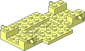 Car Base  6 x 10 x with 2 x 4 Recessed Centre