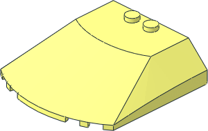 Windscreen  6 x  6 x  1.333 Angled Curved