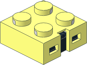Electric Brick 2 x 2 x 0.667 with Closed Bottom Electric Brick 2 x 2 x 0.667 with Closed Bottom