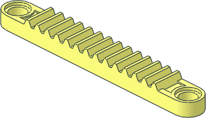 Technic Gear Rack  1 x  8 with Holes