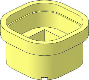 Cylinder Warp Pipe  6 x  6 x  3.333