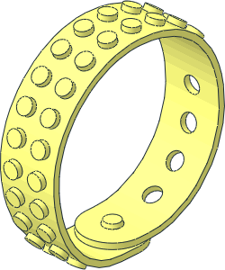 Bracelet 25L with 14 x  2 Studs (Formed Looped)