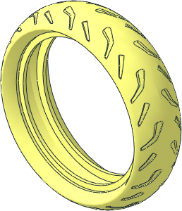 Tyre 23/ 41 x 75 Motorcycle with Racing Tread