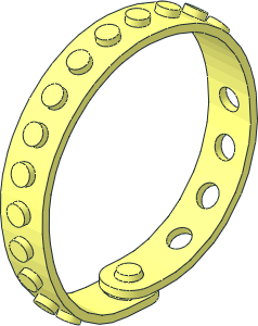 Bracelet 24.5L with 14 x  1 Studs (Formed Looped)