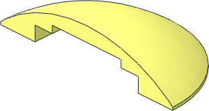 Brick 10 x 5 x 2.667 Semi Circle with Curved Top Brick 10 x 5 x 2.667 Semi Circle with Curved Top