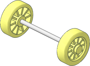 ~Axle Steel 6 x 108 with Two Wheels 6 x 20 ~Axle Steel 6 x 108 with Two Wheels 6 x 20