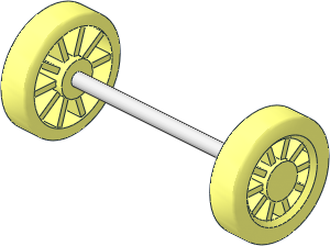 ~Axle Steel  6 x 108 with Two Wheels  5.5 x 20 with 10 Spokes