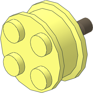 Wheel Rim  8 x 18 with 4 Studs and Cylindrical Axle
