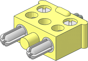 Electric Plug (Type 4) Twin with Centre Plastic Pin with Cable End Electric Plug (Type 4) Twin with Centre Plastic Pin with Cable End