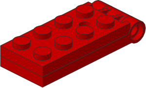 ~_Hinge Plate 2 x 5 with Large Hole (Complete) Red (Obsolete) ~_Hinge Plate 2 x 5 with Large Hole (Complete) Red (Obsolete)