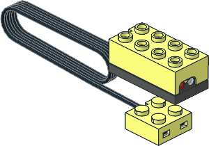 Electric Brick  2 x  4 x  1.333 Sensor Light with Long Cable and Contact Brick