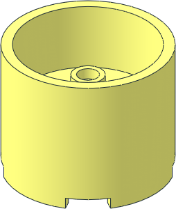 Brick  3 x  3 x  2 Round with Recessed Centre