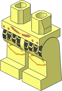 ~Minifig Hips and Legs with Scale Mail Pattern (Obsolete) ~Minifig Hips and Legs with Scale Mail Pattern (Obsolete)