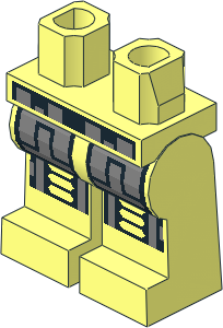 ~Minifig Hips and Legs with Robot Pattern (Obsolete)