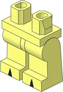 ~Minifig Hips and Legs with Black Triangles on Foot Pattern (Obsolete) ~Minifig Hips and Legs with Black Triangles on Foot Pattern (Obsolete)