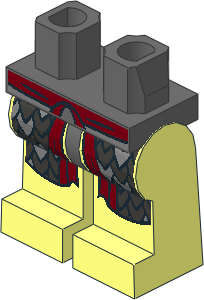 ~Minifig Hips and Legs with LOTR Scale Armour Pattern (Obsolete) ~Minifig Hips and Legs with LOTR Scale Armour Pattern (Obsolete)