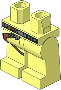~Minifig Hips and Legs with SW Gunbelt Pattern (Obsolete)