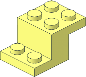 Bracket  3 x  2 x  1.333 with Bottom Stud Holder