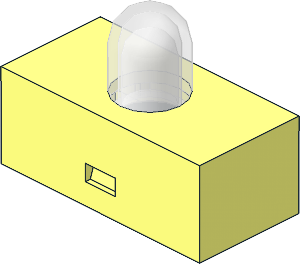 Electric Light & Sound Brick  1 x  2 with Single Top Light