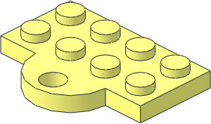 Plate  2 x  4 with Coupling, Female