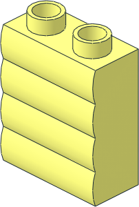 Duplo Brick  1 x  2 x  2 Logs Horizontal