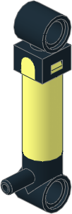 Technic Pneumatic Pump  1 x  1 x  5.5 (Retracted)