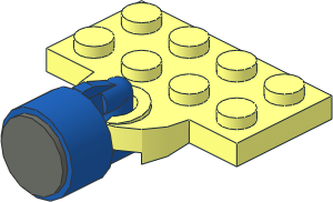 Plate 2 x 4 with Magnet in Blue Casing (Complete) Plate 2 x 4 with Magnet in Blue Casing (Complete)