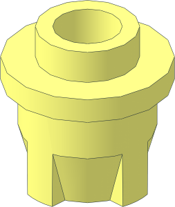 ~Hose Flexible 12L End  1 x  1 x  0.667 with Stud