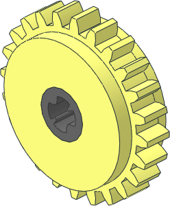 Technic Gear 24 Tooth Clutch with DkStone Centre